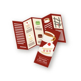 折りパンフレット