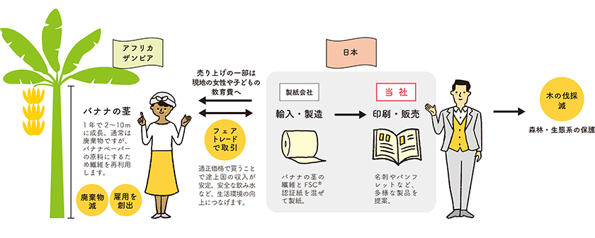 バナナペーパーの流れ