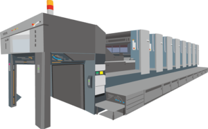 印刷機のイラスト