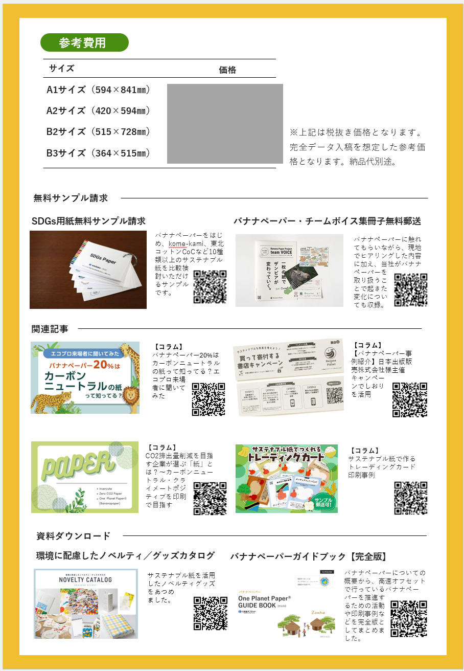 バナナペーパーポスター資料